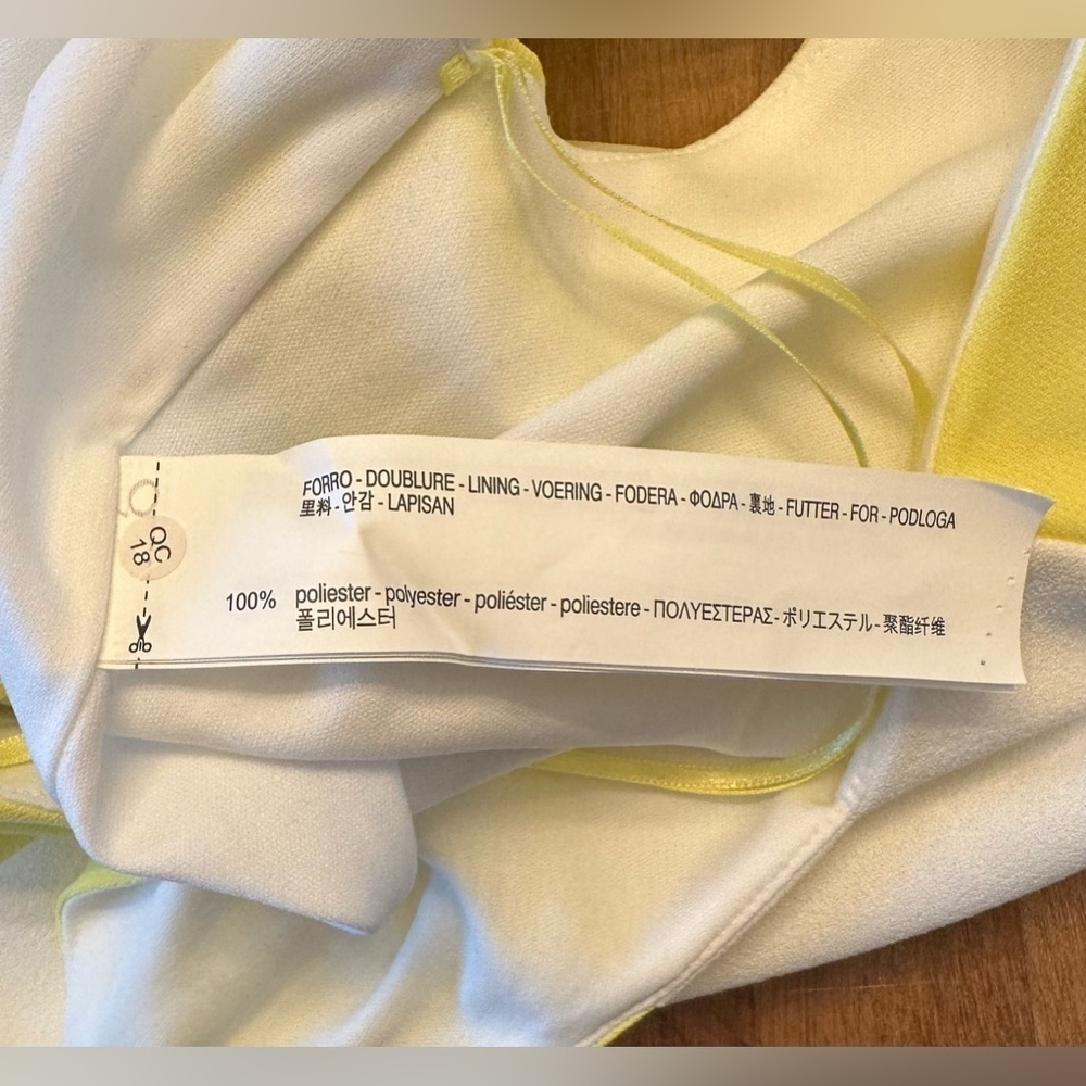 SOLD- NWT Zara Ruffle Strap TankTop Womens Size Small Yellow White Gray Blouse - Picture 7 of 9